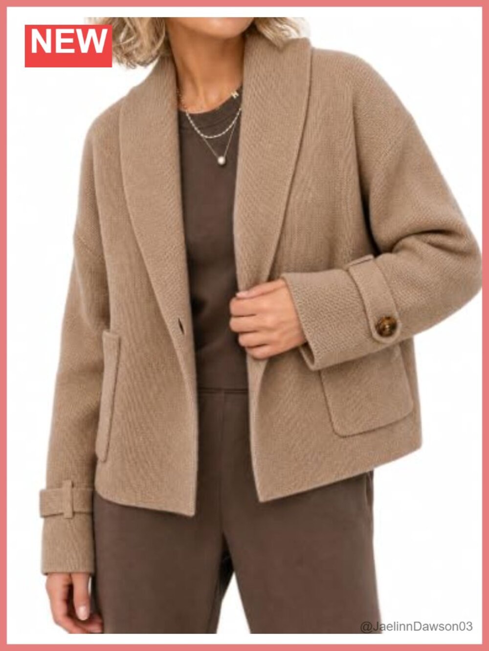 Womens Open Front Sweater Jacket Chunky Knit Cardigan Shawl Collar